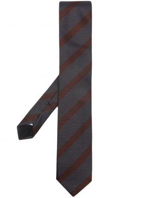 Cravatta a righe Lardini grigio