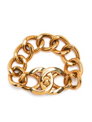 Bracciale chunky Chanel Pre-owned oro