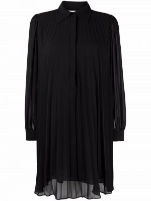 Плисирана коктейлна рокля Michael Kors черно