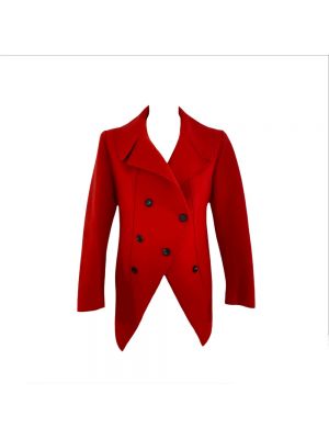 Lakierowany płaszcz Alexander Mcqueen Pre-owned czerwony
