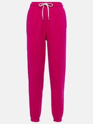 Спортивные штаны из джерси Polo Ralph Lauren розовые