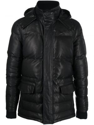 Kabát s kapucí Corneliani černý