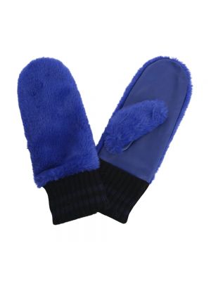 Niebieskie rękawiczki skórzane ze skóry ekologicznej Bellerose