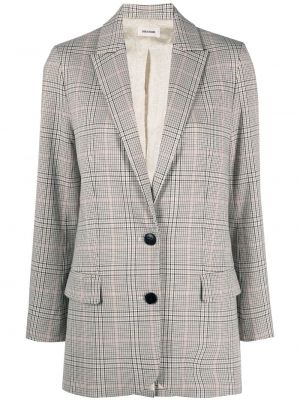 Trykt sjekket lang blazer Zadig&voltaire