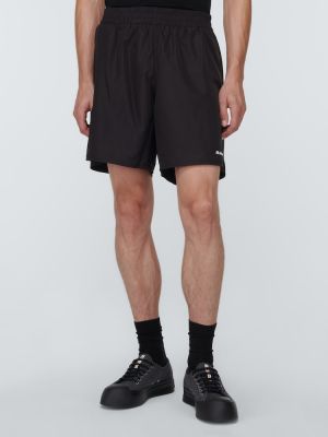 Pantaloni scurți din jerseu Jil Sander negru