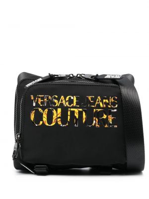 Borsa con stampa Versace Jeans Couture nero