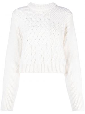 Вълнен пуловер Cecilie Bahnsen бяло