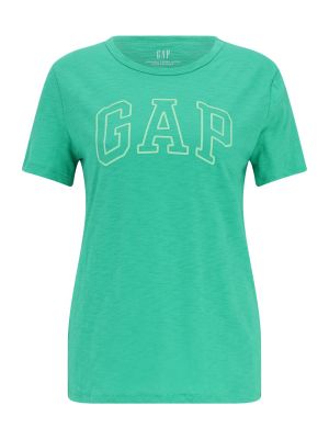 Меланж тениска Gap Tall зелено