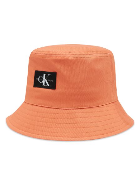 Kepurė su snapeliu Calvin Klein Jeans oranžinė
