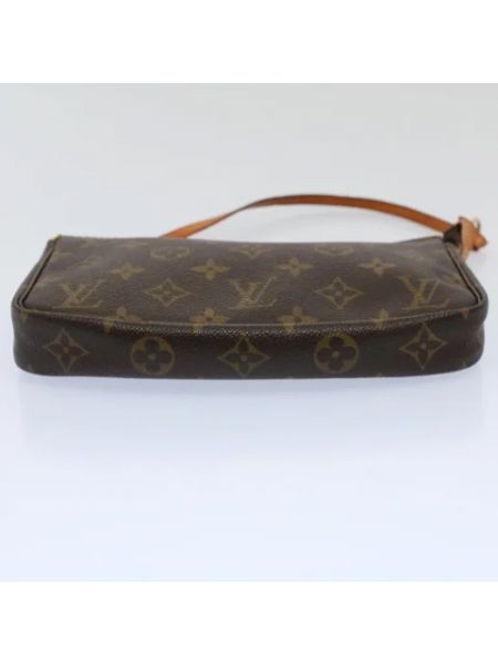 Bolsa de hombro de cuero retro Louis Vuitton Vintage marrón