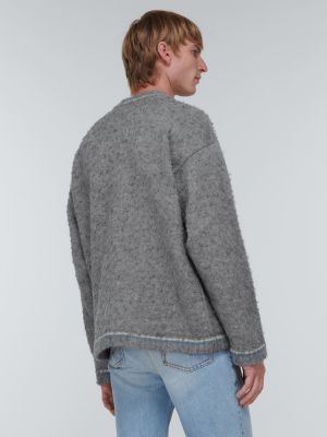 Вълнен пуловер Erl сиво
