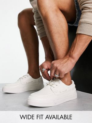 Кожаные туфли из искусственной кожи Asos белые
