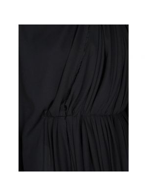 Vestido largo con cremallera asimétrico Balenciaga negro