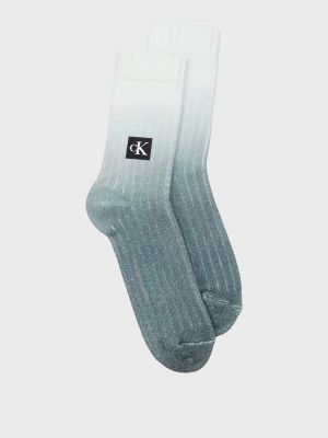 Шкарпетки з принтом з градієнтом Calvin Klein Jeans сірі