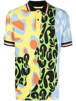 Poloskjorte med print Raf Simons X Fred Perry gul