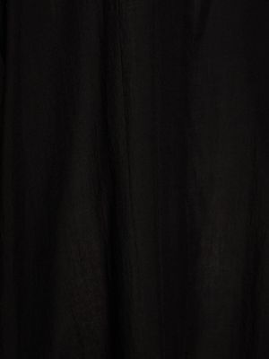 Παλτό με γιακά σάλι Yohji Yamamoto μαύρο