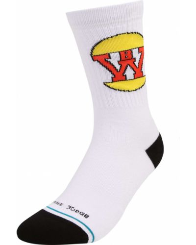 Stance Športové ponožky 'BURGERWORLD'  žltá / petrolejová / červená / čierna / biela