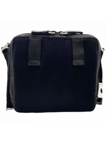 Retro nylon schultertasche mit taschen Prada Vintage schwarz