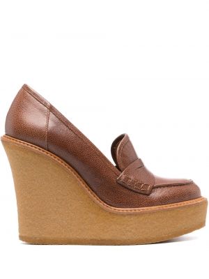 Kiilkontsaga kontsaga loafer-kingad Paloma Barceló pruun