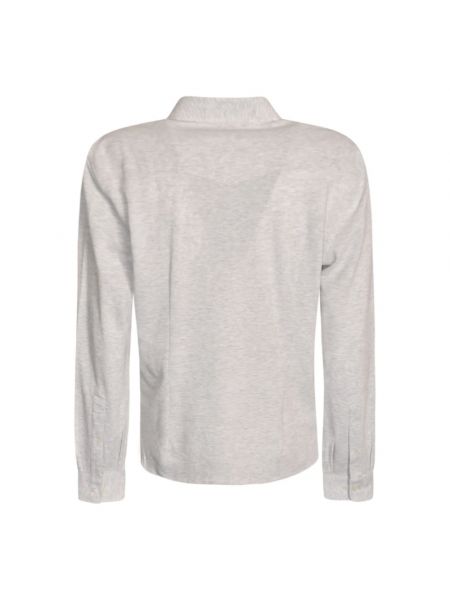 Camisa de algodón Brunello Cucinelli gris