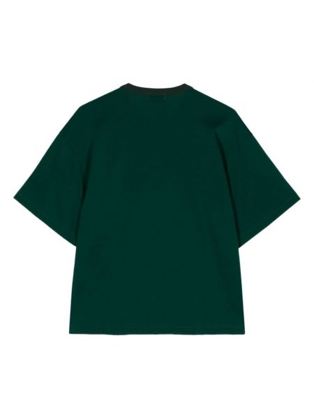 T-shirt en coton à imprimé Kolor vert