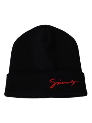 Czarna czapka wełniana Givenchy