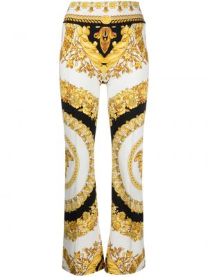Rovné kalhoty Versace - bílá