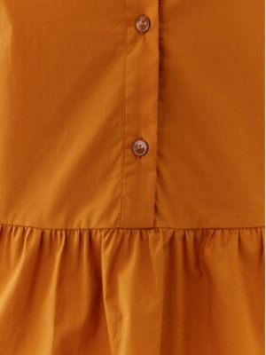 Košilové šaty Patrizia Pepe oranžové