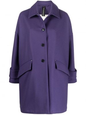 Gyapjú kabát Mackintosh lila