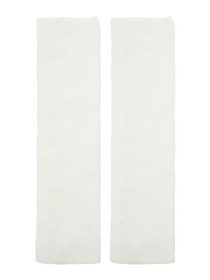 Плетени плетени ръкавици Pull&bear бяло