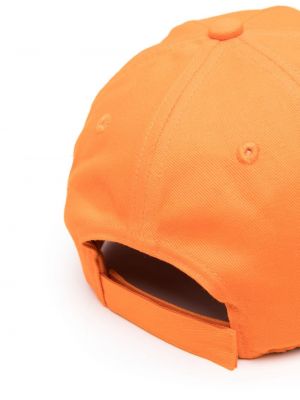 Haftowana czapka z daszkiem Philipp Plein pomarańczowa