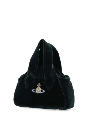 Bolsa de hombro de terciopelo‏‏‎ Vivienne Westwood verde