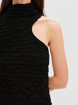 Μάξι φόρεμα Selected Femme μαύρο