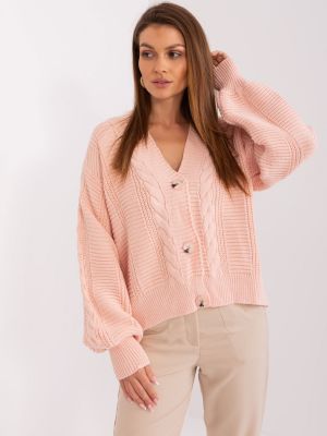 Vlnený sveter Fashionhunters ružová