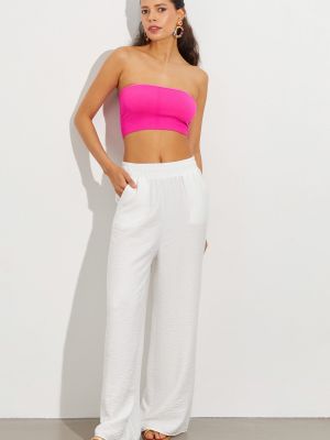 Spodnie relaxed fit Cool & Sexy białe