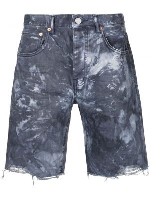 Shorts di jeans con stampa tie-dye Purple Brand