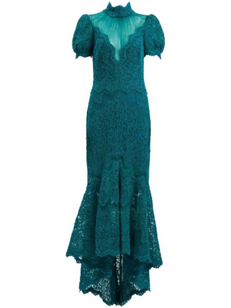 Siuvinėtas vakarinė suknelė Tadashi Shoji žalia