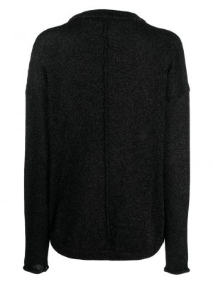 Sweter z okrągłym dekoltem Semicouture czarny