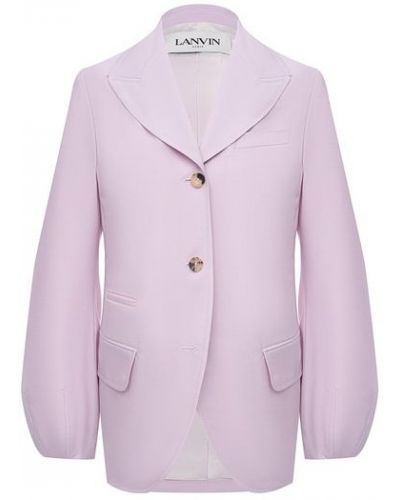 Шерстяной пиджак Lanvin, фиолетовый