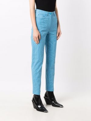 Pantalones con estampado Fendi azul