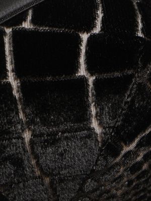 Aksamitny biustonosz Versace czarny