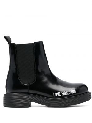 Ankle boots mit print Love Moschino schwarz