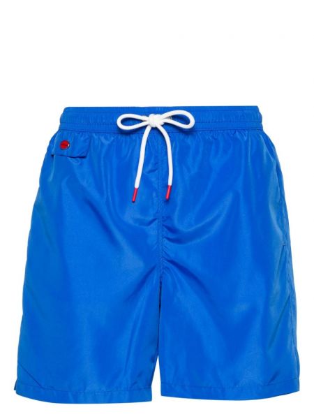 Kratke hlače s vezom Kiton plava