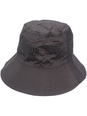 Mütze mit print Ganni schwarz