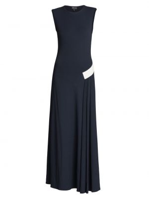 Плиссированное длинное платье Giorgio Armani
