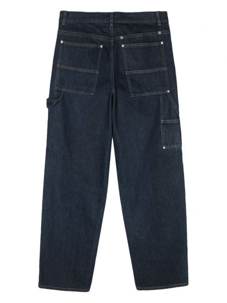 Relaxed fit džinsai su kišenėmis Givenchy mėlyna