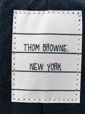 Leinen krawatte Thom Browne blau