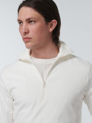 Jersey de algodón de tela jersey Gr10k blanco