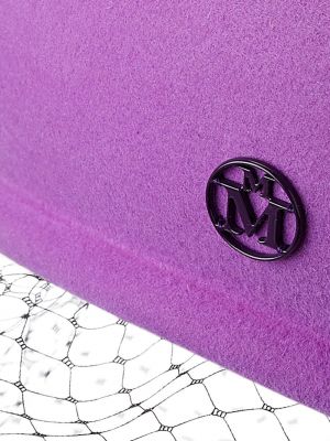 Baskenmütze Maison Michel lila