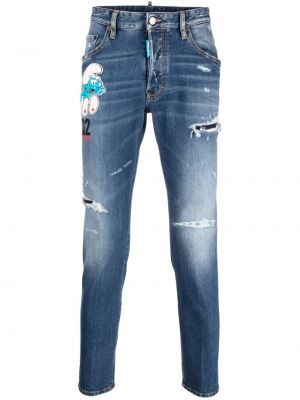 Skinny jeans Dsquared2 blau